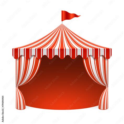 Circus Tent Poster Background Stock Vector Adobe Stock
