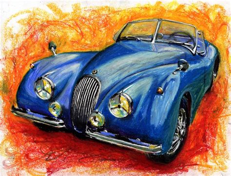 Cars In Oil Pastels