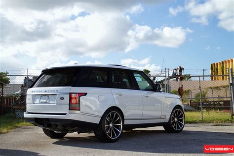 A stunning example of the red edition 5.0 supercharged range rover. 2013 Range Rover Gets Custom Vossen Wheels - autoevolution