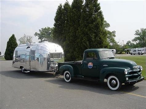 Vintage Truck And Airstream Camper Camping Sht Pinterest