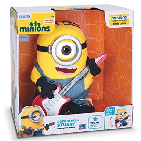 thinkway toys despicable me minions rock n roll stuart interactive plush toy 20191