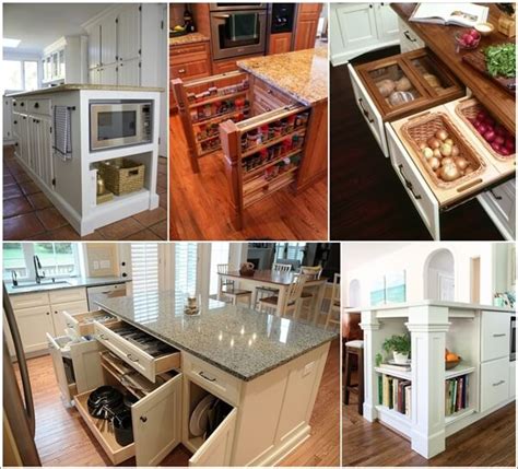 39 Clever Kitchen Island Designs With Storage