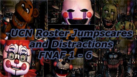 All Roster Jumpscaresdistractions Fnaf Ultimate Custom