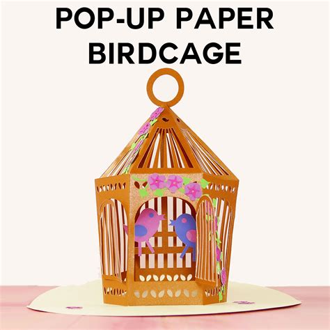 Cricut design space 3d paper flowers tutorial paper flower shadow box how to make rolled paper flowers with your cricut maker! Pop-Up Birdcage - Make a Card or Luminary! - Jennifer ...