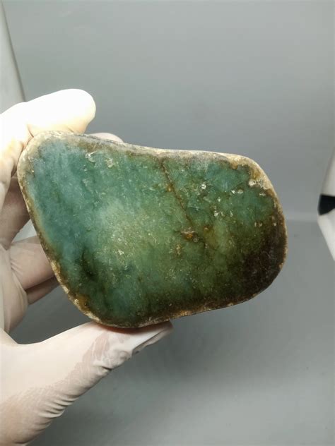 877grams Burmese Jadeite Jade Rough Cut 100 Authentic Natural Etsy