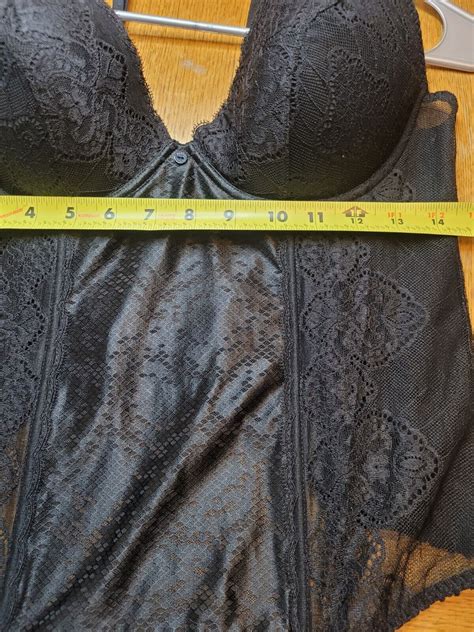 aubade paris bra corset lingerie black size 36d sexy … gem