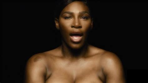 Serena Williams Goes Topless Sings I Touch Myself In Breast Cancer