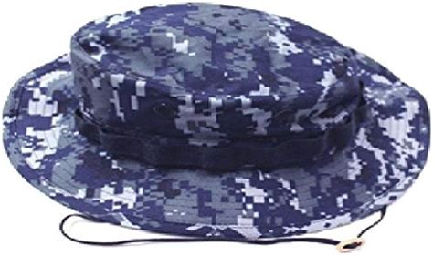 Mil Issue Nwu Usn Navy Blue Digital Camouflage Boonie Hat By Govt