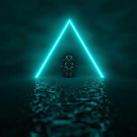 Triangle Neon Glowing Hd Wallpapers Wallpaper Cave