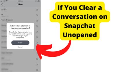 If You Clear A Conversation On Snapchat Unopened Techzillo