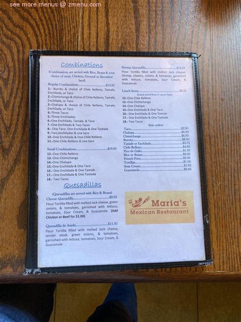 Online Menu Of Marias Mexican Restaurant Restaurant Reno Nevada