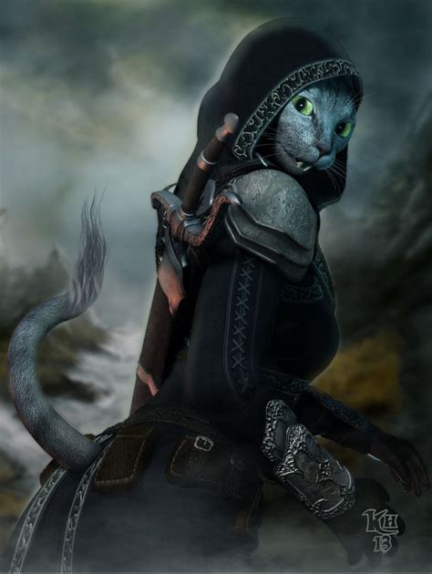 Daughters Of Skyrim The Thief By Erulian On Deviantart Anthro Cat Character Art Anthro Furry