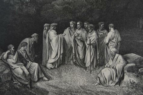 Antique Gustave Dore Art Print Dantes Inferno Demons Hell Occult 1880