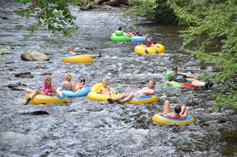 Deep Creek Tubing In The Great Smoky Mountains National Park Is A