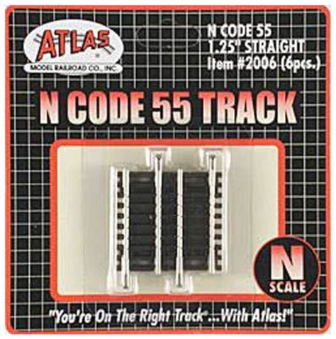 Atlas N Scale Code 55 125 Straight 6 Pack Model Train Track Ebay