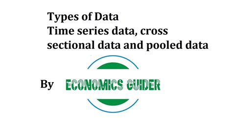 This full data set includes. Types of data, time series data, cross sectional data and ...