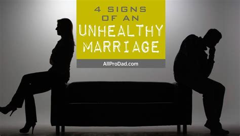 4 Signs Of An Unhealthy Marriage All Pro Dad Marriage Marriage Couple Marriage Advice