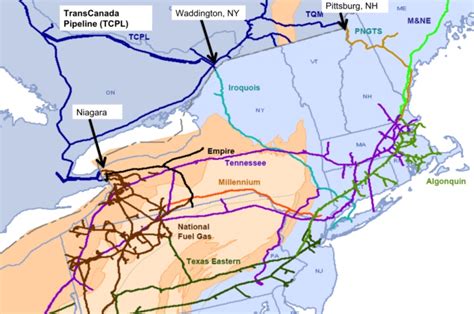 Northeast Natural Gas Pipeline Map