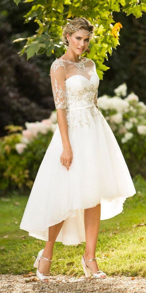 The 25 Best Mid Length Wedding Dresses Ideas On Pinterest