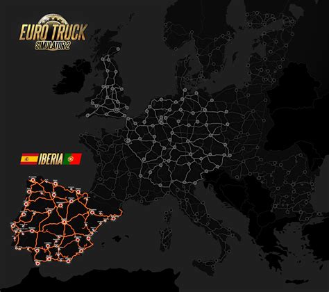 Euro Truck Simulator 2 Full Map - Euro Truck Simulator 2's Iberia DLC Releases in April - Guide Stash