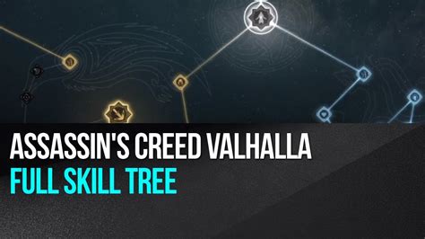 Assassin S Creed Valhalla Full Skill Tree YouTube