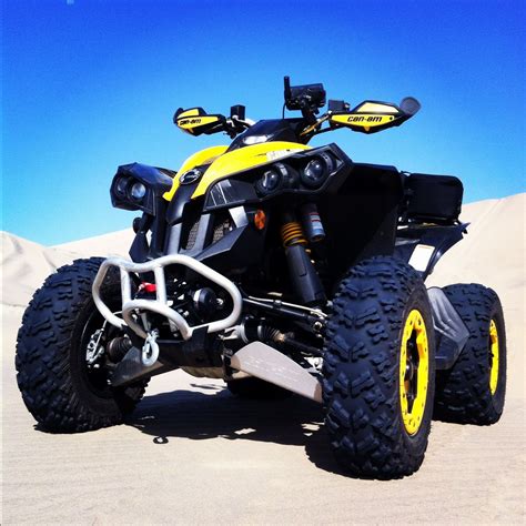 Beadlock rims, 1.5 spacers, 26 maxxis bighorns mr öhman driving a can am outlander 800 4x4 atv 4 four wheeler in the woods. Riding a Can Am Renegade 800 turbo in the sand dunes of ...