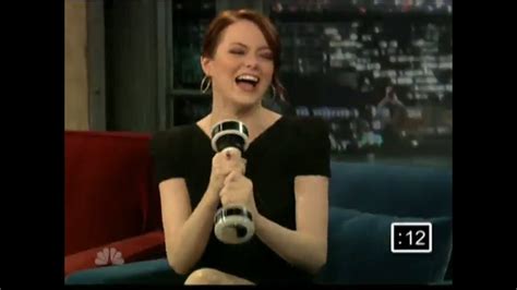 Emma Stone Tries Out The Shake Weight Jimmy Fallon September 2010