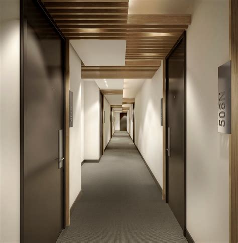 Luxury Nyc Condominium Building Hallway Contemporary Hall New