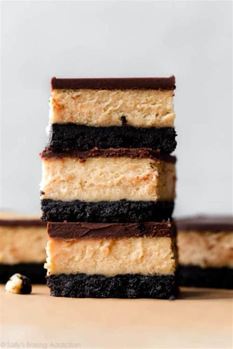 Chocolate Peanut Butter Cheesecake Bars Sally S Baking Addiction