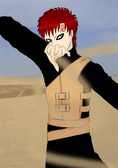 Gaara Of The Sand Colored By Sitarplayerix On Deviantart