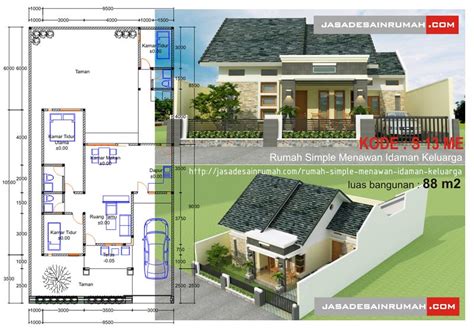 Ruang tamu sebagai ruangan utama perlu dipoles agar rumah mewah anda tampak ada berbagai jenis lampu kristal yang bisa dipilih dengan berbagai macam desain. Rumah Simple Menawan Idaman Keluarga @ Jasa Desain Rumah