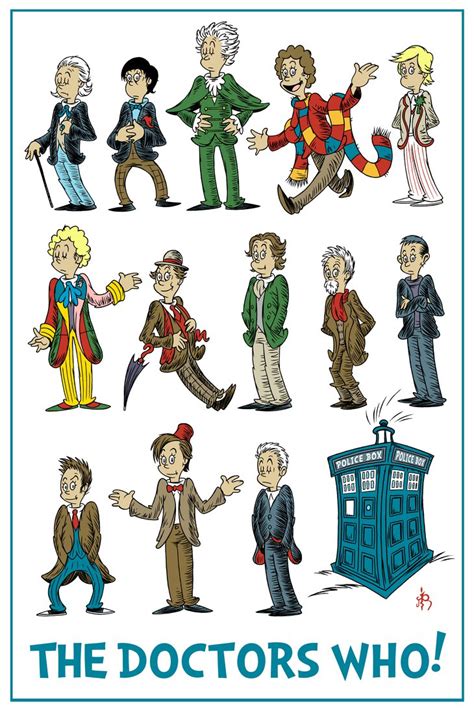 Every Doctor Who Featured In Dr Seuss Style Art — Geektyrant