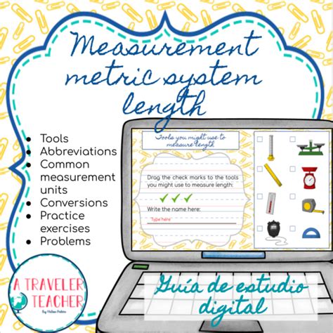 Measurement Metric System Length Digital Study Guide