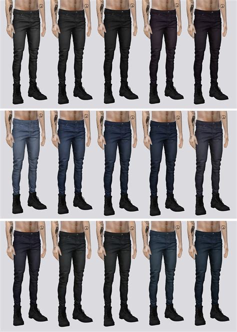 Jeans Darte77 Custom Content For Ts4 Sims 4 Men Clothing Sims 4