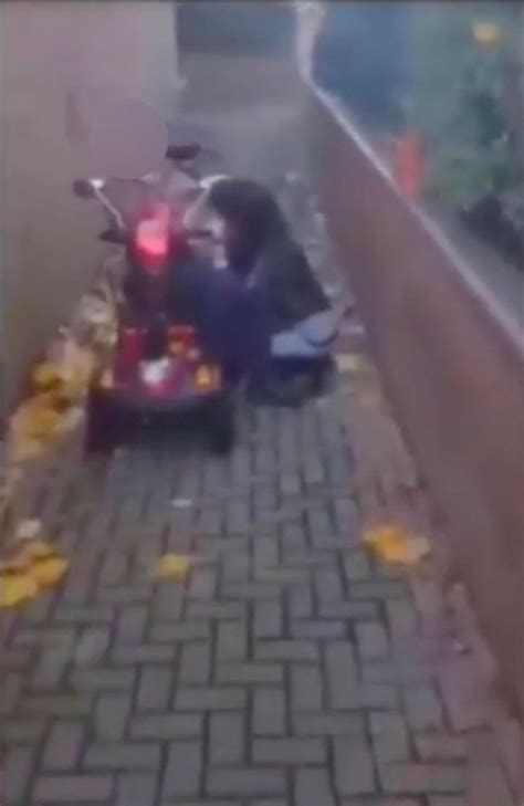 woman performs sex act on man in mobility scooter in broad daylight mirror online