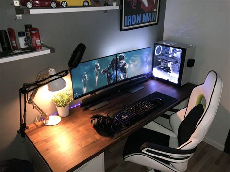 50 Diy Computer Desk Ideas Video Game Rooms Computer Desk Setup