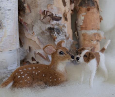 Needle Felted Deer Fawn Curled Up Laying Down Soft Alpaca Etsy Canada