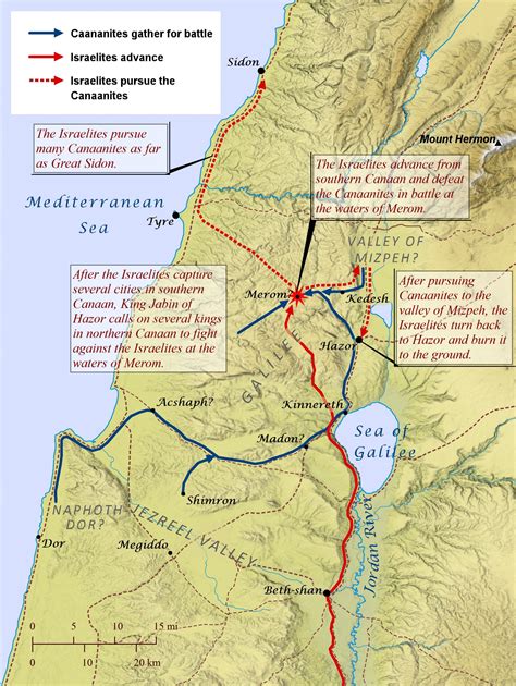 The Conquest Of Canaan The Northern Campaign Bible Mapper Blog