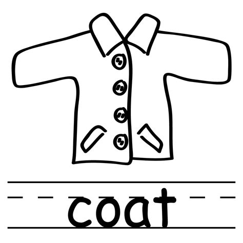 Clip Art Basic Words Skirt Coloring Page Abcteach