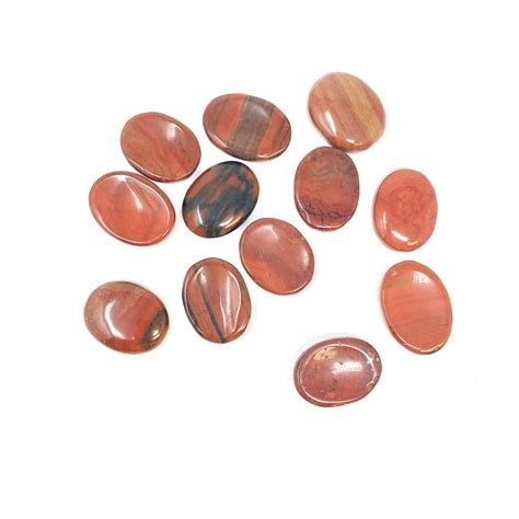 Red Jasper Worry Stone Pack Of 12 1 15 Vd Importers Inc
