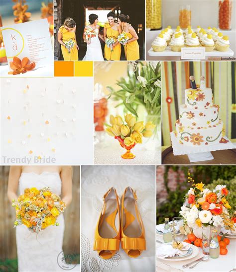 Orange and Yellow Wedding Inspiration | Yellow wedding inspiration, Yellow wedding, Yellow ...