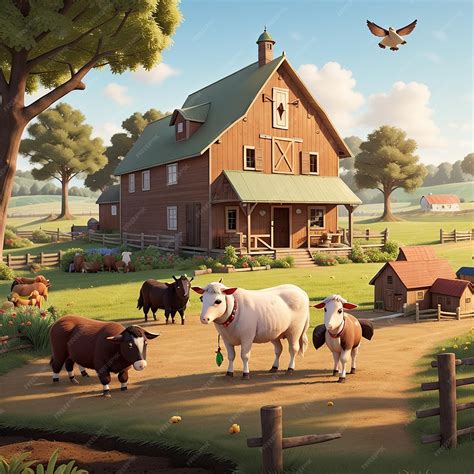 Premium AI Image | farms