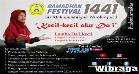 Ramadhan Festival 2020, Pemilihan dai cilik Wibraga | SD Muhammadiyah