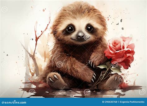 Immerse Yourself in the Artistic World of a Cute Sloth, Skillfully