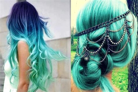 Teal Hair Color Teal Hair Ombre Jewelry Turquoise Hair Ombre Orange Ombre Hair Teal Hair