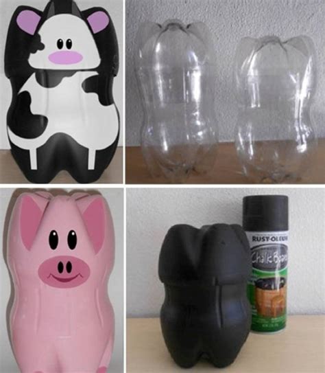 5 Adorable Plastic Bottle Animal Art Craft Projects