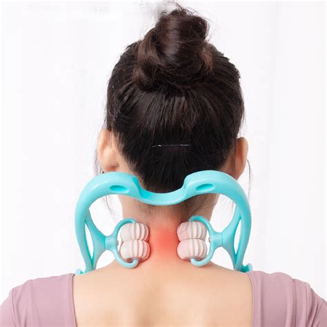 Neck Massage Products Dual Soft Ball Handheld Manual Cervical Spine Massage Dual Trigger Point