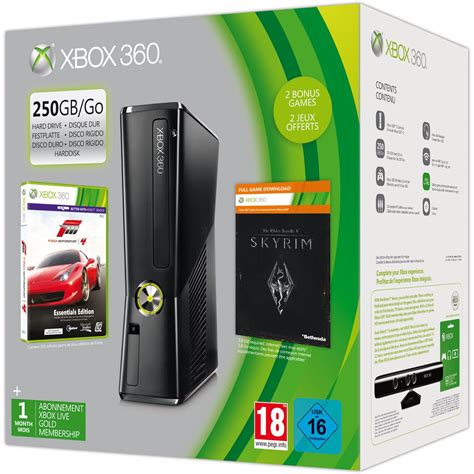 Microsoft Xbox 360 Slim Konsole 250gb Hdd Wi Fi Forza 4the Elder