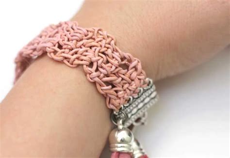 Crochet Leather Bracelet Tutorial From Persia Lou J Conlon And Sons