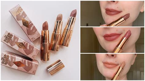 New Charlotte Tilbury Super Nudes Lipsticks Swatches And Comparisons